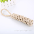 Hemp Rope Toy with Handle Dog Chew Toy